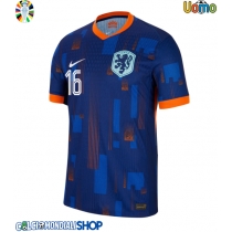 Maglie da calcio Olanda Joey Veerman #16 Seconda Maglia Europei 2024 Manica Corta